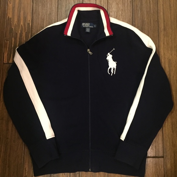 polo ralph lauren track jacket big pony